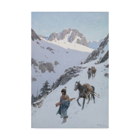 Henry Francois Farny 'A Successful Hunt 1906 ' Canvas Art,12x19